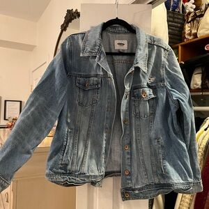 Old Navy Light wash Distressed Denim Jacket